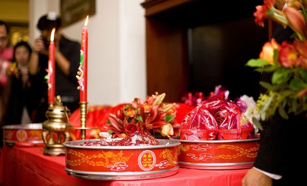 mâm quả cưới hiện đại