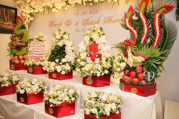 mâm quả cưới hiện đại