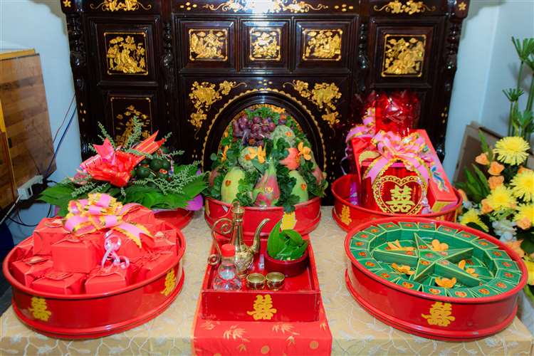 mâm quả đám cưới miền tây
