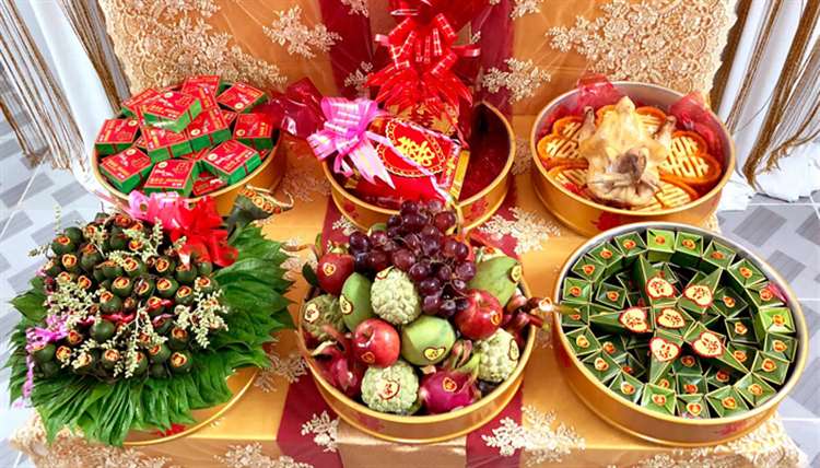 mâm quả đám cưới miền tây