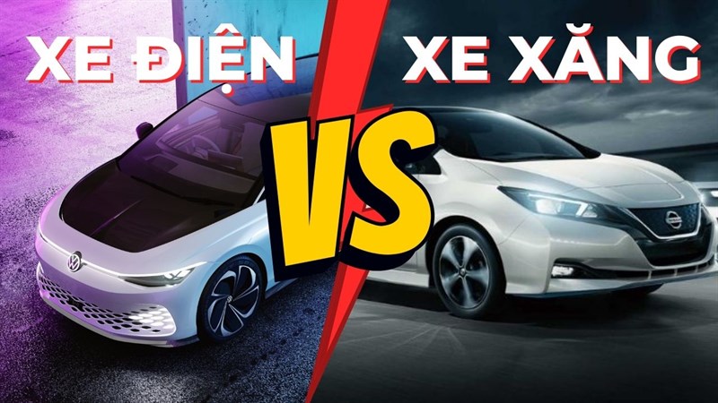 So sánh xe điện và xe xăng