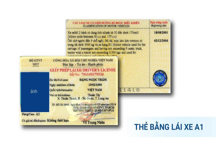 Bằng lái A1 chạy được xe gì