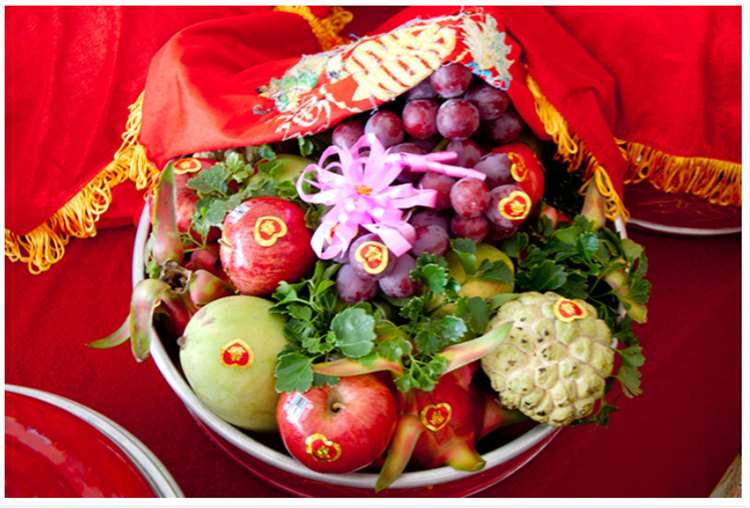 Mâm quả đám cưới miền Tây
