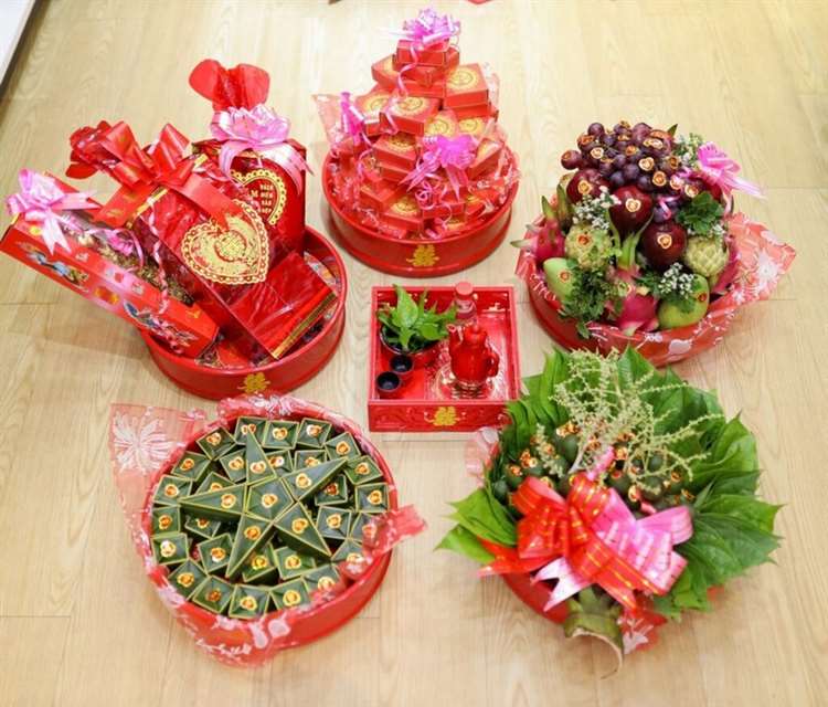 Mâm quả đám cưới miền Tây
