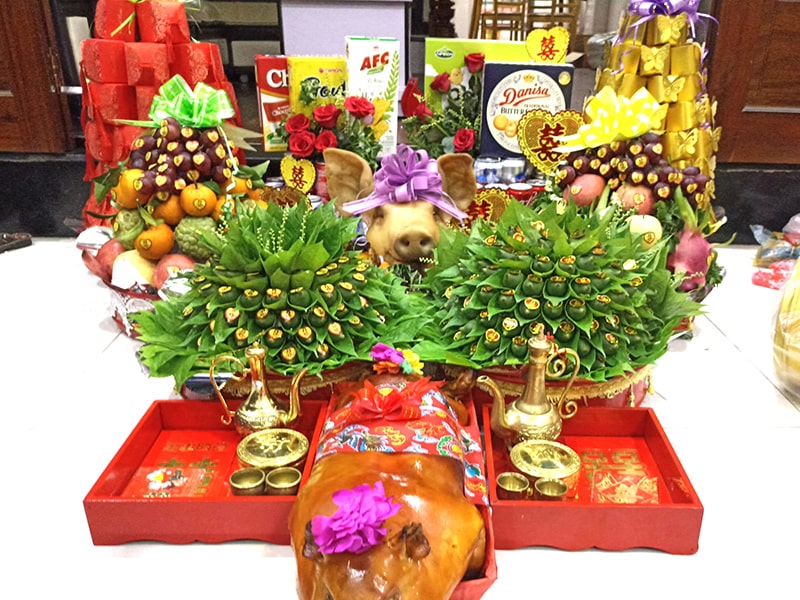 Mâm quả cưới hiện đại