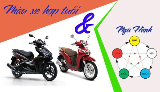 Chọn màu xe máy hợp tuổi