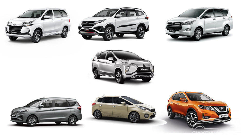 Cac dong xe 7 cho cho thue pho bien tai Ha Noi